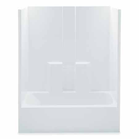 AQS 2603SGMR-WH WHITE RH ABOVE FLOOR ROUGH 60X32X74 TUB/SHOWER WITH EXTENDED SKIRT