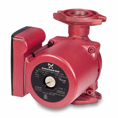 GRNDFS UPS15-58FC 59896341 3-SPEED SUPER BRUTE CAST IRON PUMP WITH INTEGRAL CHECK VALVES