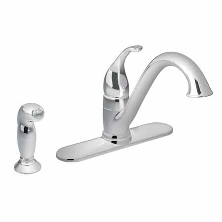 MOEN 7840 CHROME CAMERIST KITCHEN FAUCET WITH SPRAY