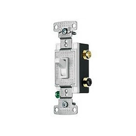 HWS RS415W 15A 4 WAY WHITE GROUNDING TOGGLE SWITCH 120V