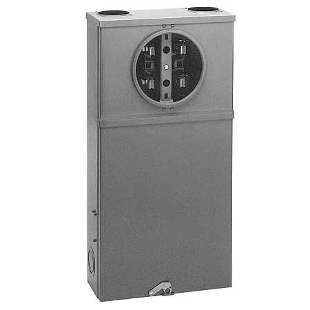 DURHAMCO STS8-2B 20A 8 TERMINAL CT RATED METER SOCKET 2-PIECE COVER